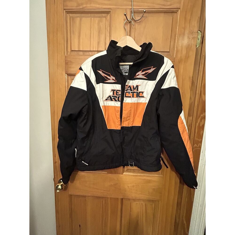 Vtg Arctic Cat Team Arctic Youth Size 16 XL Racing Snowmobile Jacket Coat